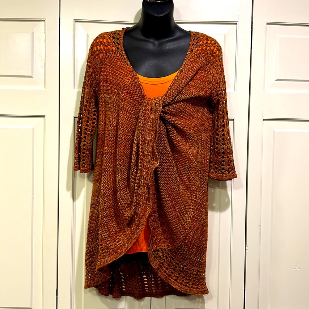 New Directions Burnt Orange Sweater Size XL